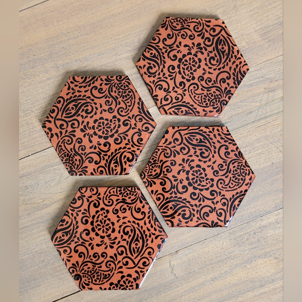 Coaster Set - Copper - Picture 1 of 1